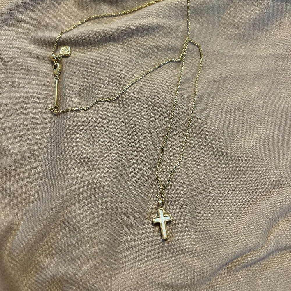 Kendra Scott Gold Cross Necklace
